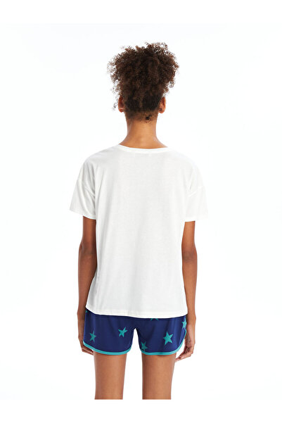 LC Waikiki Women's Shorts Pajama Set - Crew Neck, Short Sleeve