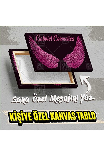 SML TABLO Kişiye Özel İsme Özel Güzellik Merkezi Kuaför Makyaj Salonu İsimli İşyeri Hediyesi Kanvas Tablo