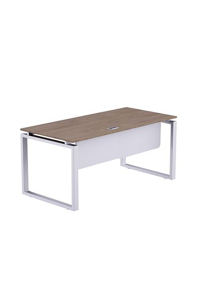 Mahmayi Carre 5116 Modern Workstation without Drawer Computer Desk Truffle Davos Oak Ideal for Home