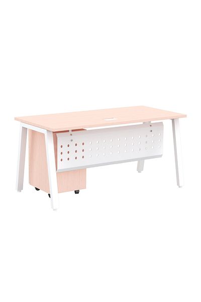 Mahmayi Bentuk 139-16 Oak Modern Workstation