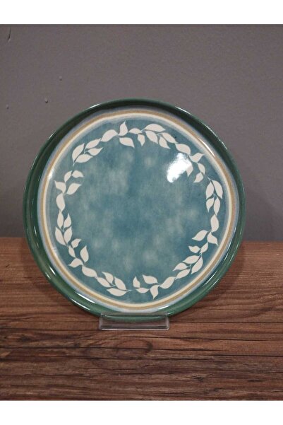 Keramika KERAMİKA 21 CM PASTA TABAĞI 6 ADET BERENİCE YEŞİL PARLAK