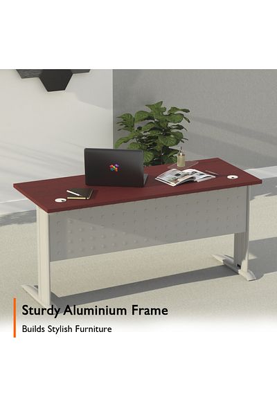 Mahmayi Stazion 1260 Modern Office Desk Apple Cherry
