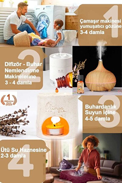 Cem Cosmetics Efsane Çiçek Özleri Oda Kokusu %100 Saf & Doğal Koku 6lı Set 6x10ml Esansiyel Uçucu Yağ