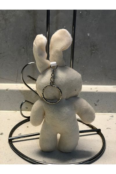 TOPROCKSTORE 12cm Cute Rabbit Plush Toy - Keychain, Sleeping Companion, Gift