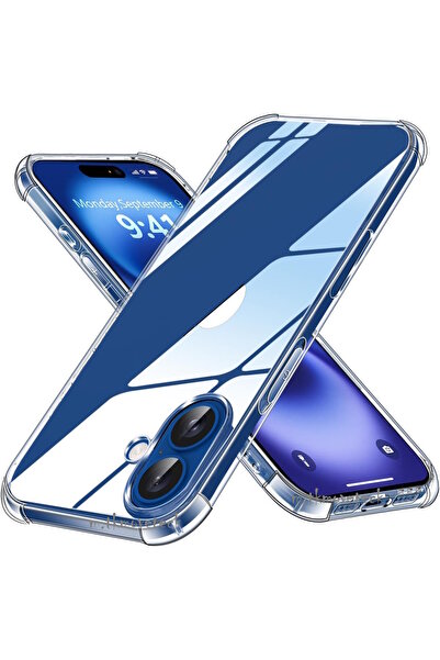 Yesido İphone 16 Plus Kılıf Kamera Çıkıntılı Yükseltili Köşe Korumalı Sararma...