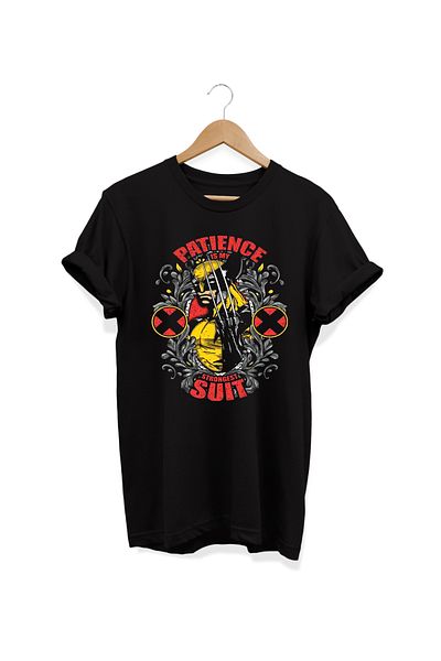 remonz Μπλουζάκι Wolverine Printed Oversize Crew Neck 100% βαμβακερό μπλουζάκι μεγάλου μεγέθους