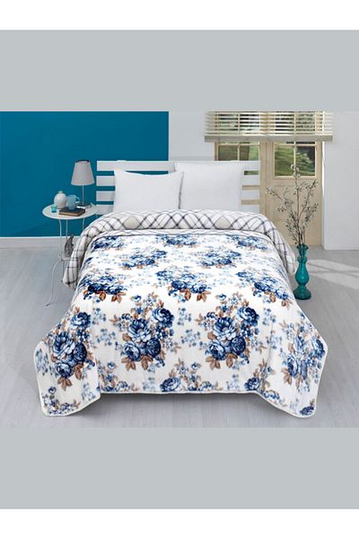 MİNK Pătură de nurcă unică Lacasa 1101 Blue