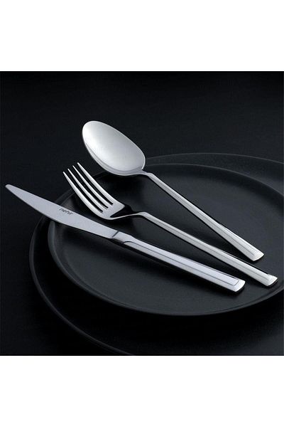 Nehir Milano Plain 36 Piece Family Fork Spoon Knife Set