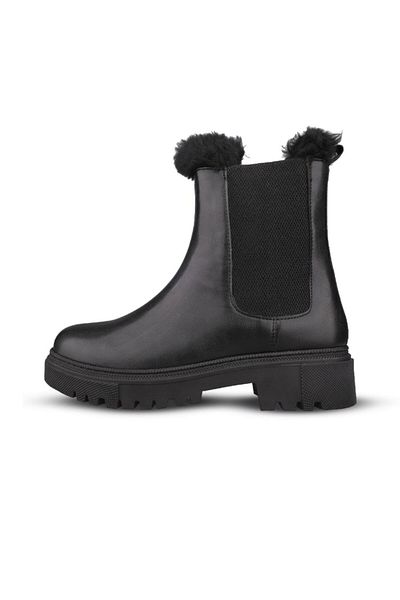 M.P. Women's Slip-On Black Casual Boots