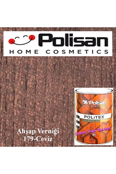 Polisan Ahşap Verniği-vernik-politex Lux Vernikli Parlak -ceviz -2,5lt.