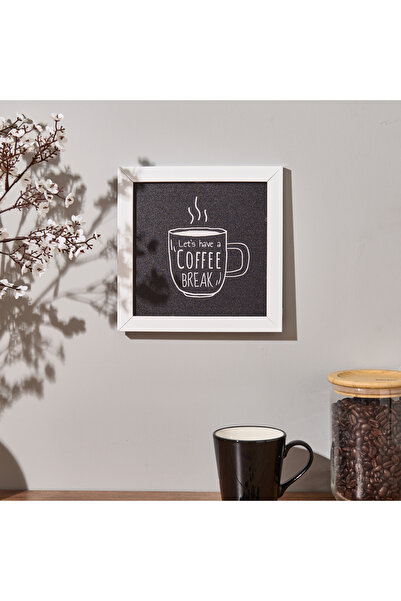 Evidea Deco Coffee Duvar Panosu - Siyah - 20x20 cm