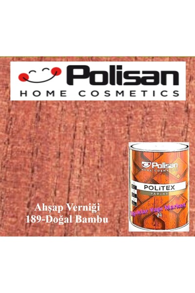 Polisan Ahşap Verniği-vernik-politex Lux Vernikli Parlak -doğal Bambu -0,75lt.