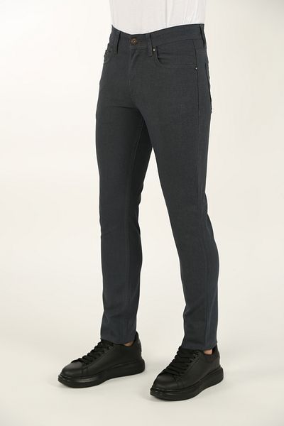 DAKSEL Ανδρικό Skinny Skinny Leg Classic Anthracite Jeans