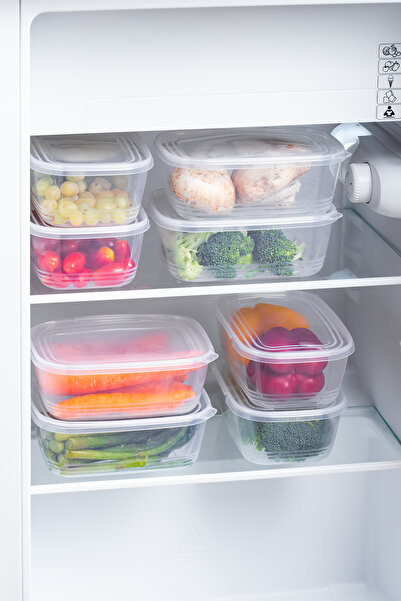 Porsima 1Lt Airtight Organizer - 20 Pieces of Storage Container with Leak-Proof Lid, Suitable for Deep Freezer