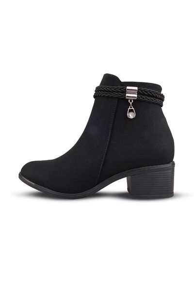 M.P. Γυναικείες slip-on μαύρες casual μπότες