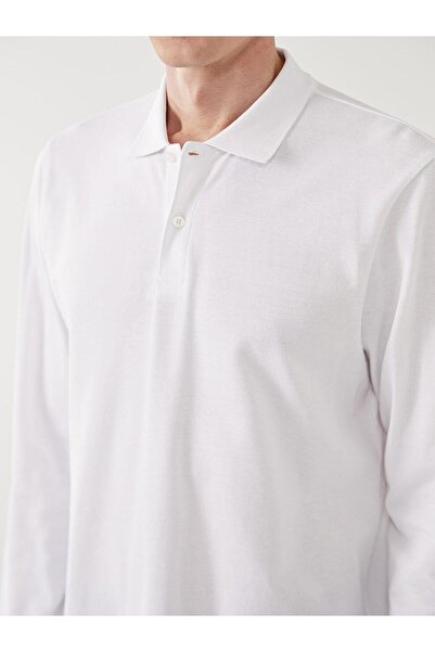 LC Waikiki LCWAIKIKI Classic Polo Yaka Uzun Kollu Pike Erkek Tişört