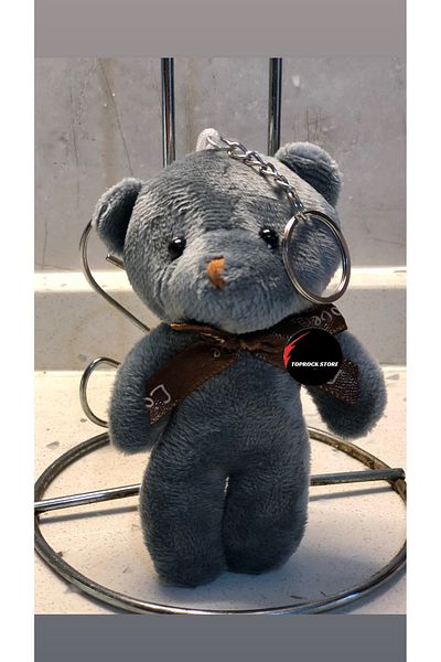 TOPROCKSTORE 12cm Cute Teddy Bear Plush Toy - Keychain, Sleeping Companion Gift