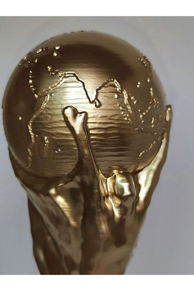 GoPLAST Παγκόσμιο Κύπελλο της FIFA - Επιχρυσωμένο 15 εκ., Σχέδιο Μέσι και Ποδόσφαιρο Κατάρ