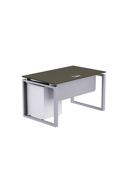 Mahmayi Carre 5112 Modern Workstation with Drawer  Desk Grey Ideal for Home