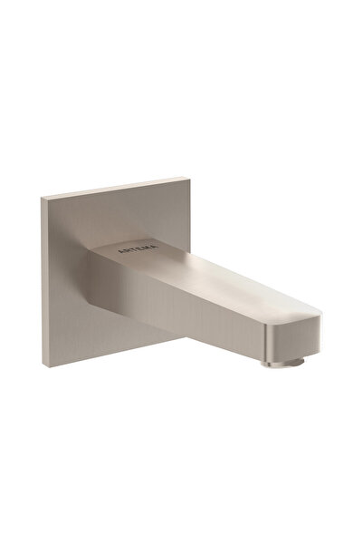Artema Root Square A4273934 Spout, Brushed Nickel