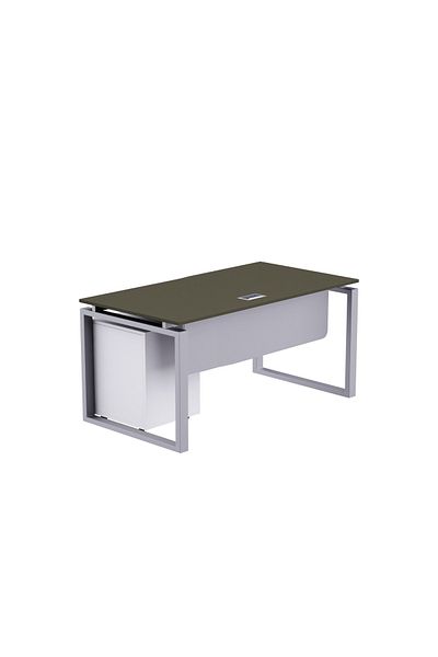 Mahmayi Carre 5114 Modern Workstation with Drawer  Desk Grey Ideal for Home