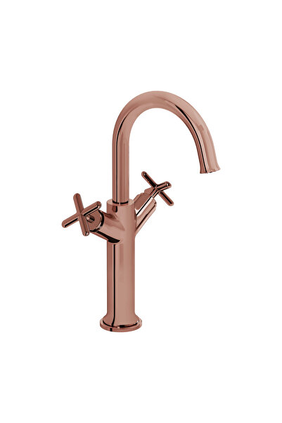 VitrA Origin Classic A4288629 Çanak Lavabo Bataryası, Çift Kumandalı, Soft Bakır