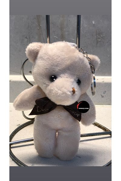 TOPROCKSTORE 12cm Cute Teddy Bear Plush Toy - Keychain, Sleeping Companion Gift