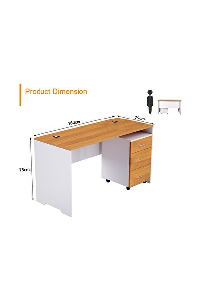 Mahmayi Zelda 246-16 Contemporary Office Desk