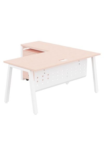 Mahmayi Bentuk 139-14L Oak Modern Workstation