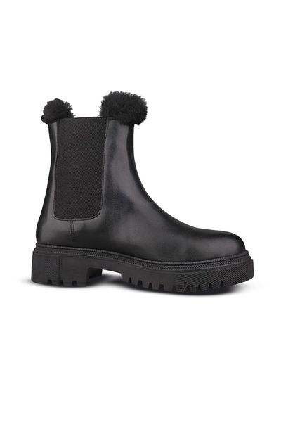 M.P. Women's Slip-On Black Casual Boots