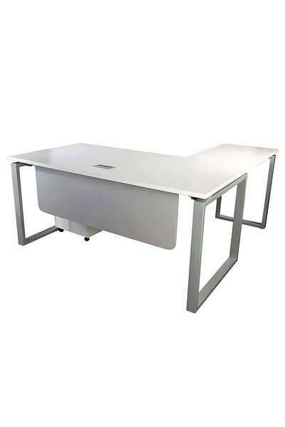 Mahmayi Carre 5116L White Modern Workstation Without Drawer