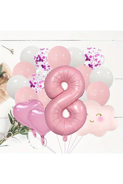 CANSIN 8 Year Old Princess Balloon Set