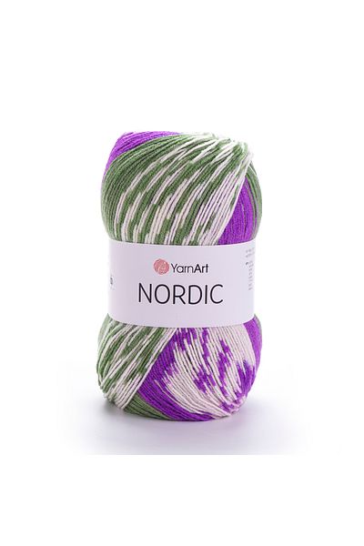 Yarnart Nordic - Μαρμάρινο Χέρι Πλεκτό Νήμα Ebruli-666