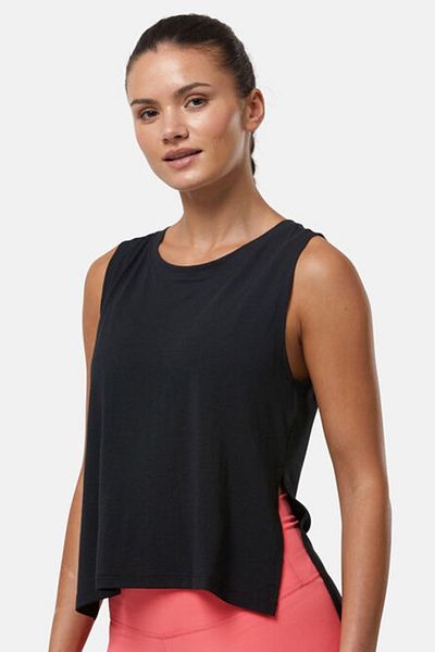 Nike Sportswear Dri Fit Yoga Black Tank Top Black Sports Athlete