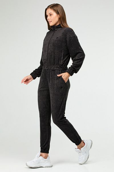 speedlife Anthracite Hooded Modal Towel Tracksuit Set - Elastic Leg Sa-2698