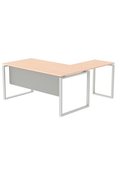 Mahmayi Carre 5114l Oak Modern Workstation Without Drawer