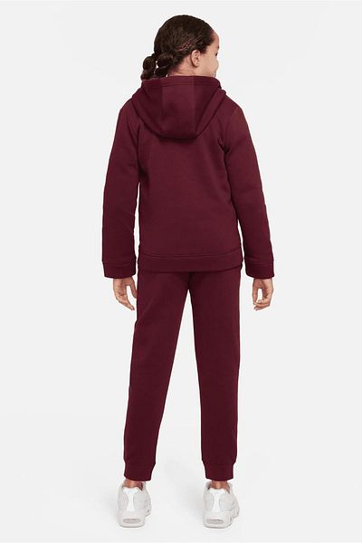 Nike Sportswear Fleece Grey Παιδική φόρμα βαμβακερή Παιδική φόρμα μπορντό