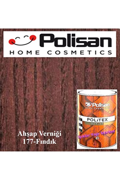 Polisan Ahşap Verniği-vernik-politex Lux Vernikli Parlak-fındık-2,50lt.