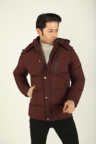 Brango Erkek Giyim Şişme Mont 80170 Bordo