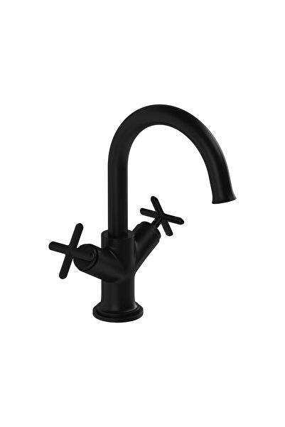 VitrA Classic a 4288436   Washbasin - Double Control and Matte Black Faucet