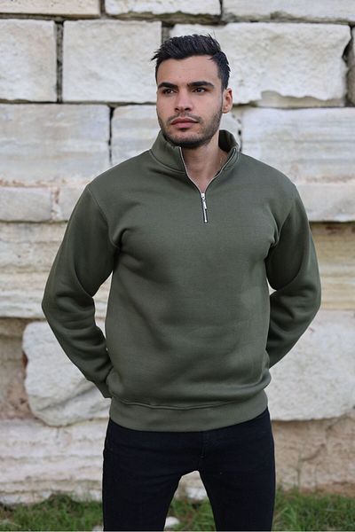 Evidence Men's Basic Half Zipper Sweatshirt