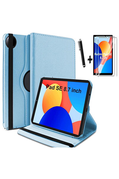 m.tk moveteck Xiaomi Redmi Pad Se 8.7 Inç Tablet Kılıf 360 Döner Pu Deri Stan...