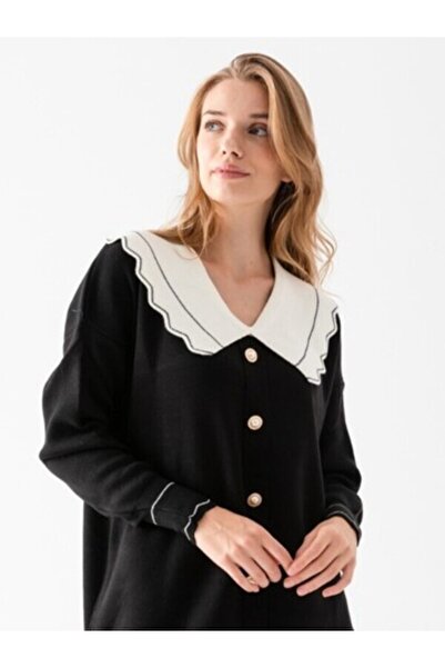 furyal Women's Peter Pan Collar Cardigan