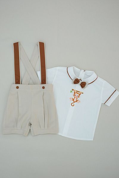 annerüyası Panty Printed Shorts Salopette Suit