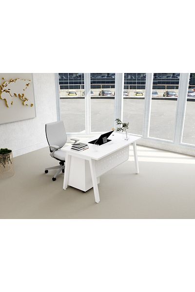 Mahmayi Bentuk 139-14 white Modern Workstation