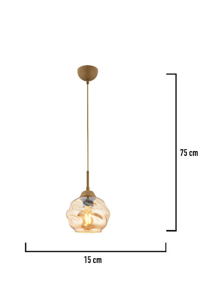Apliqa Darko Tekli Eskitme Modern Sarkıt Oturma Odası Salon Sarkıt Avize