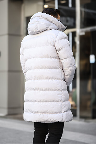 RHONES Pánský dlouhý kabát s kapucí 1150