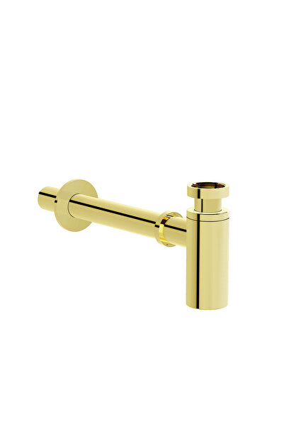 VitrA Artema A4512374 Lavabo Sifonu, T Tipi, Soft Altın (Parlak)