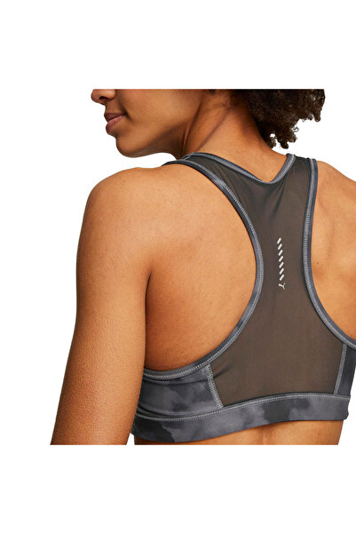 Puma Run 4keeps Mid Impact Aop Sutien de fitness negru pentru femei SUTEN DE FITNESS PENTRU FEMEI 52404401