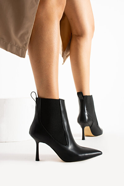 ALANCE Zeta Women's Pointed Toe Rubber Detailed Boots Shoes